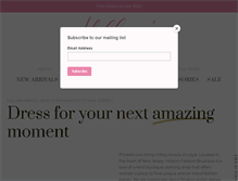 Tablet Screenshot of hillarysfashionboutique.com